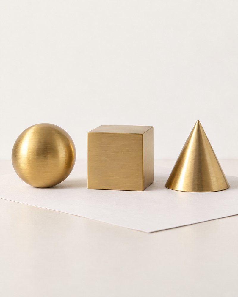 Brass Paperweight Set