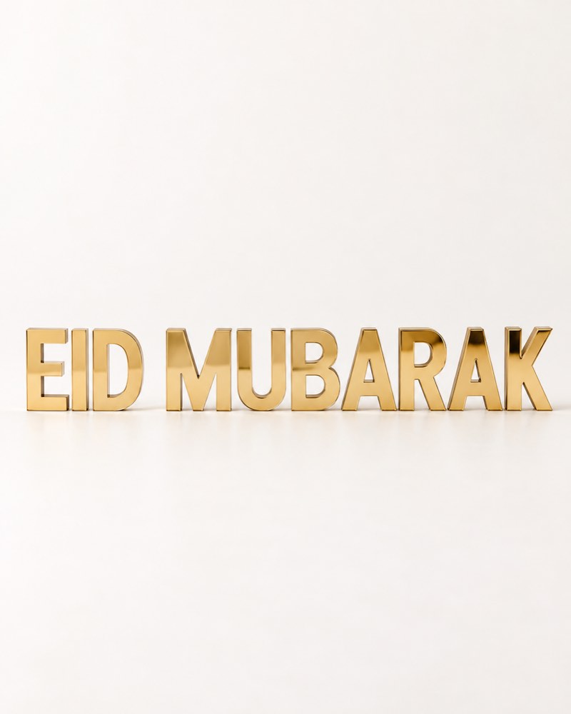 Eid Mubarak Acrylic Letters