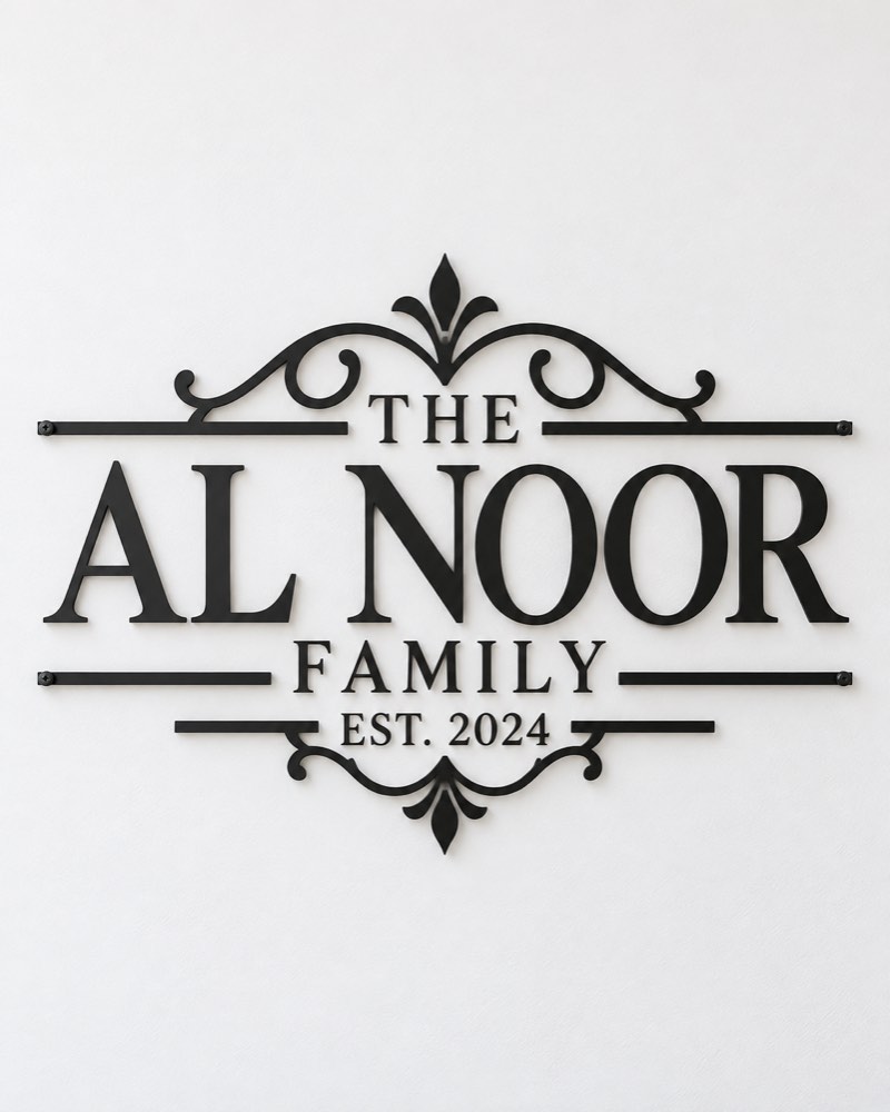 Family Established Year Sign