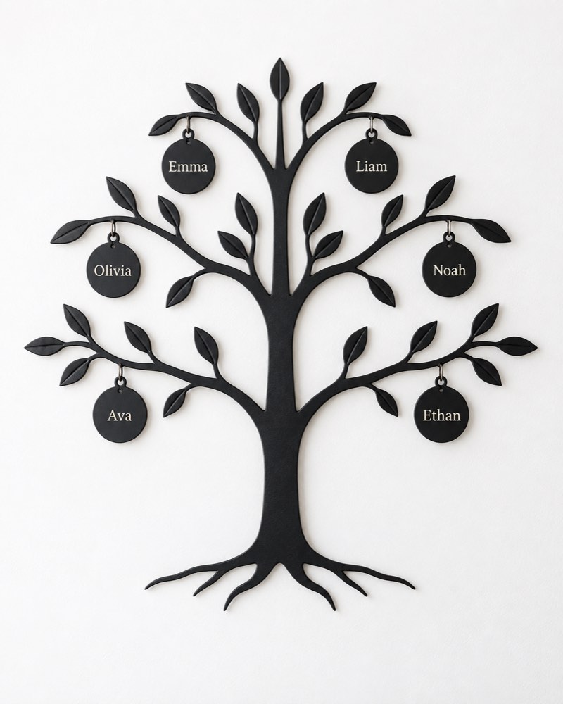 Family Tree Metal Wall Art