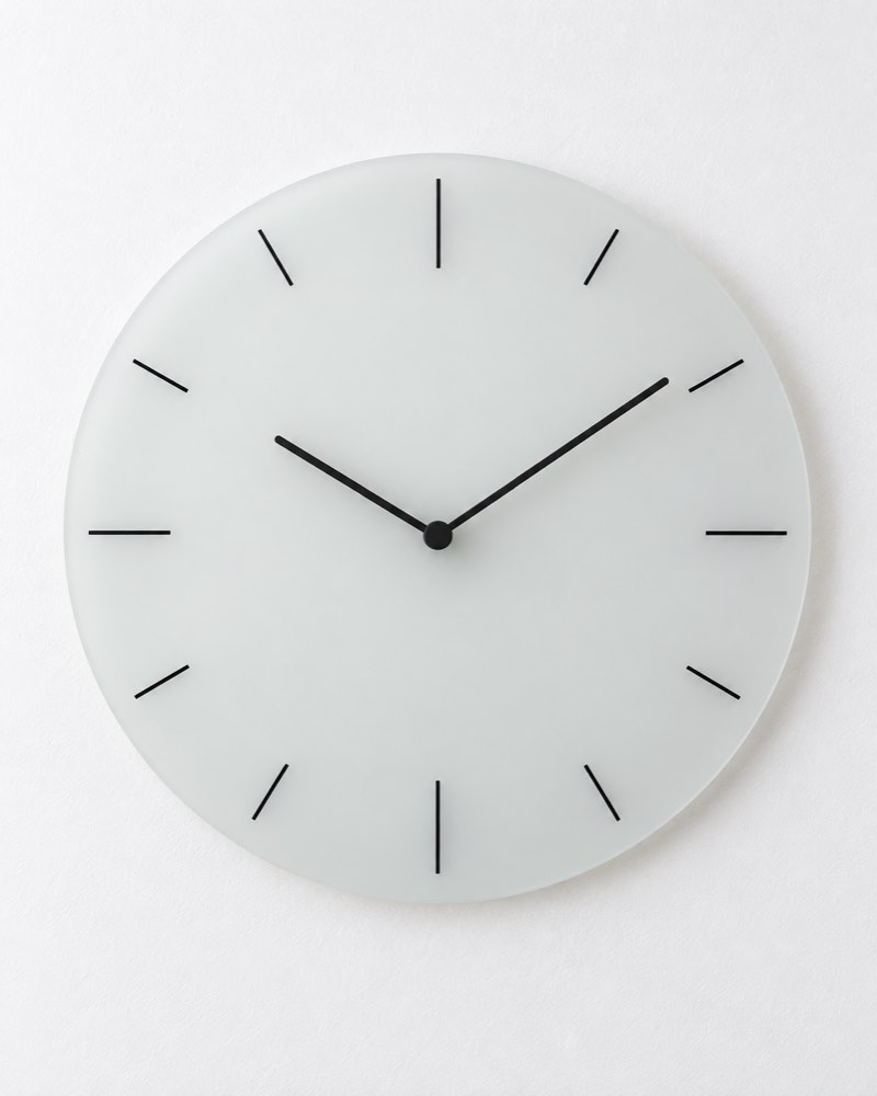 Frosted Glass Wall Clock
