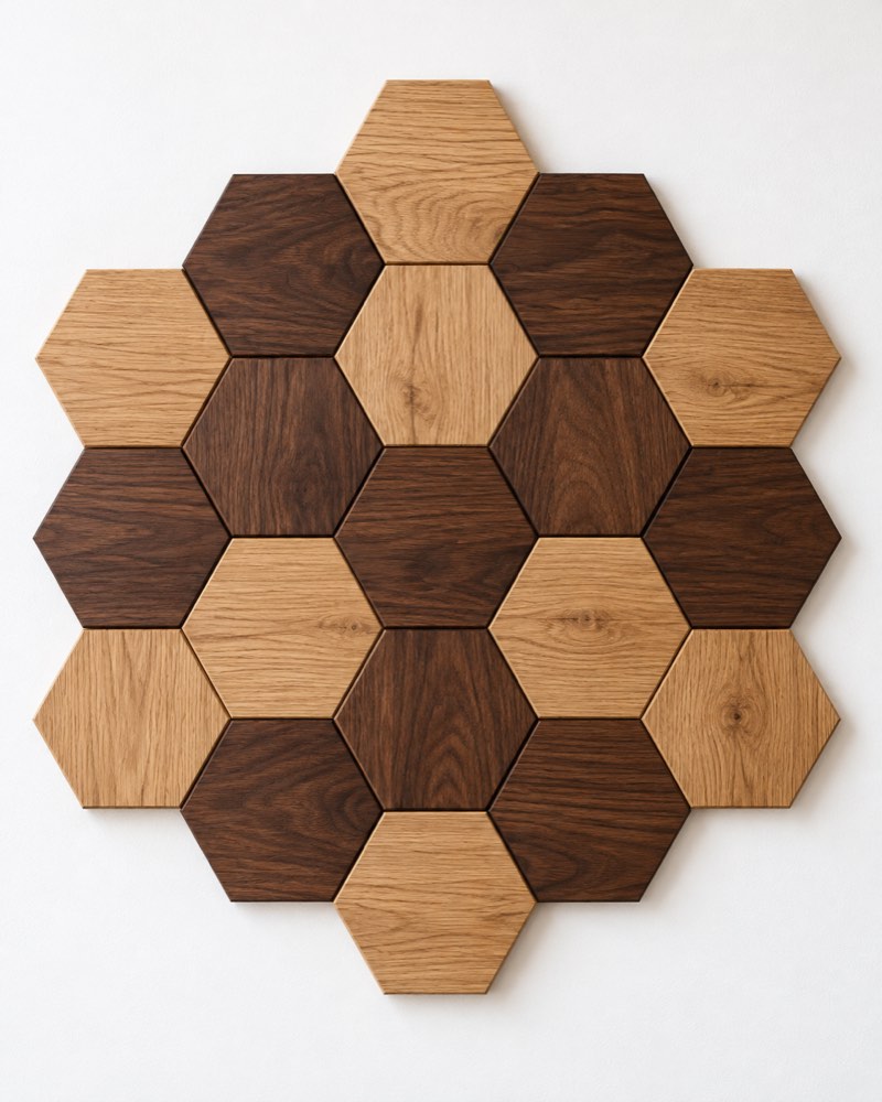 Honeycomb Wooden Wall Art