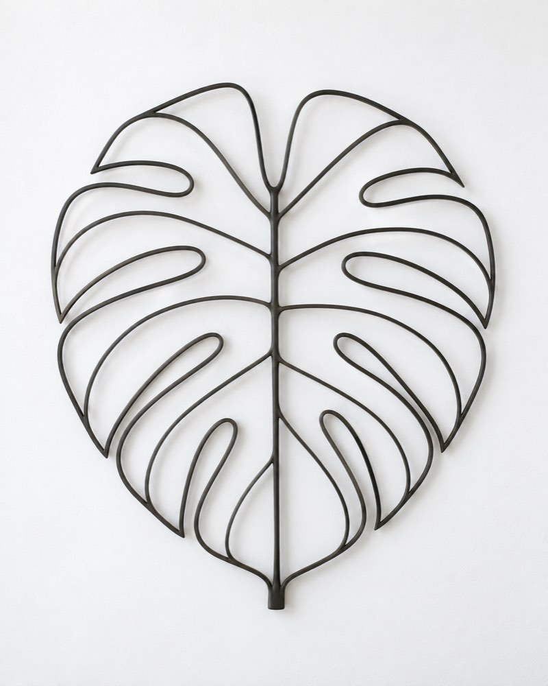 Leaf Outline Metal Wall Art