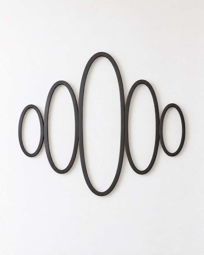 River Stones Metal Wall Art