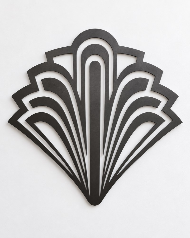 Stepped Arches Deco Metal Wall Art