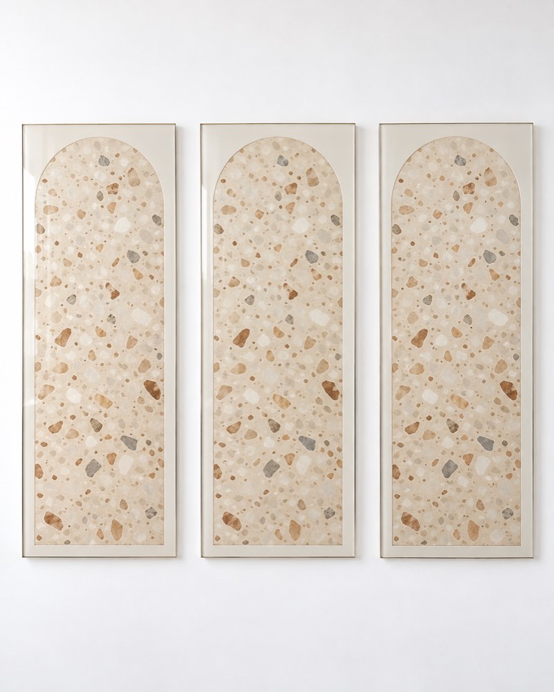Terrazzo Arch Glass Trio