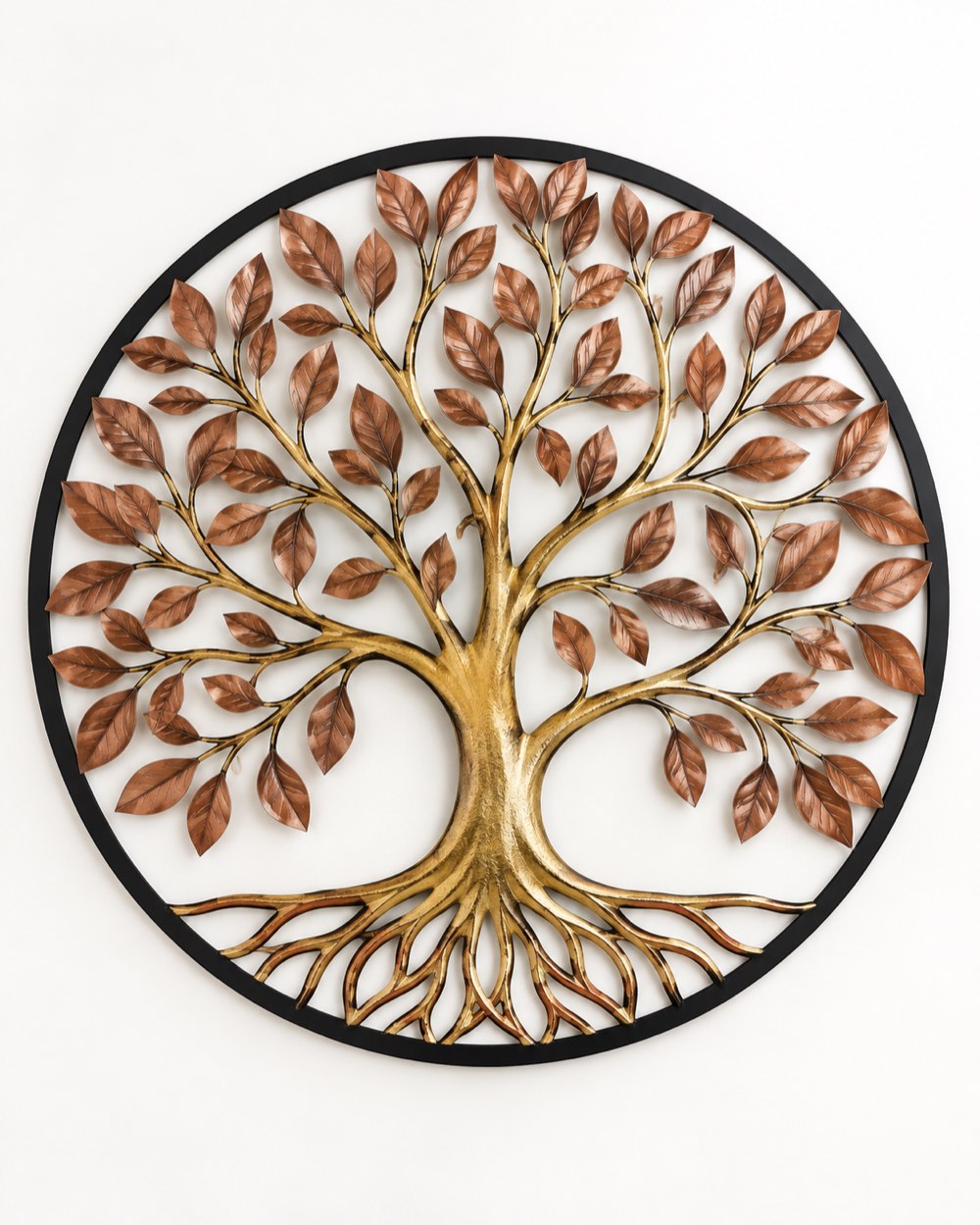 Tree of Life Round Metal Art