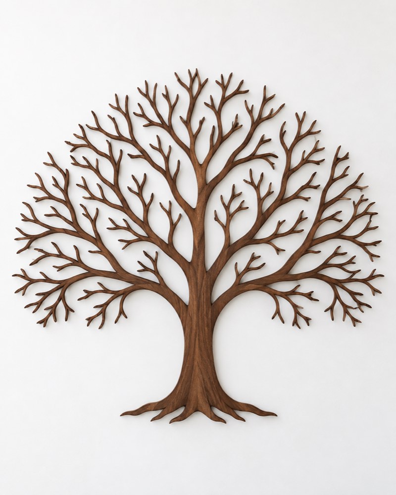 Tree Silhouette Wooden Wall Art