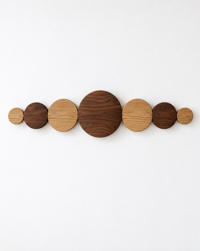 Wood Circles Wall Art Set