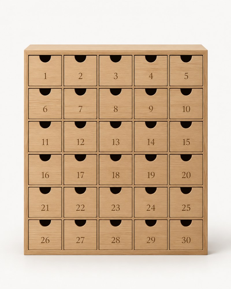 Wooden Ramadan Countdown Calendar