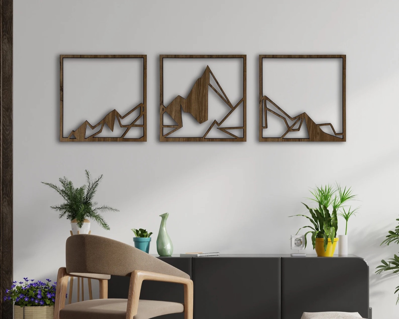 Mountain Silhouette Trio