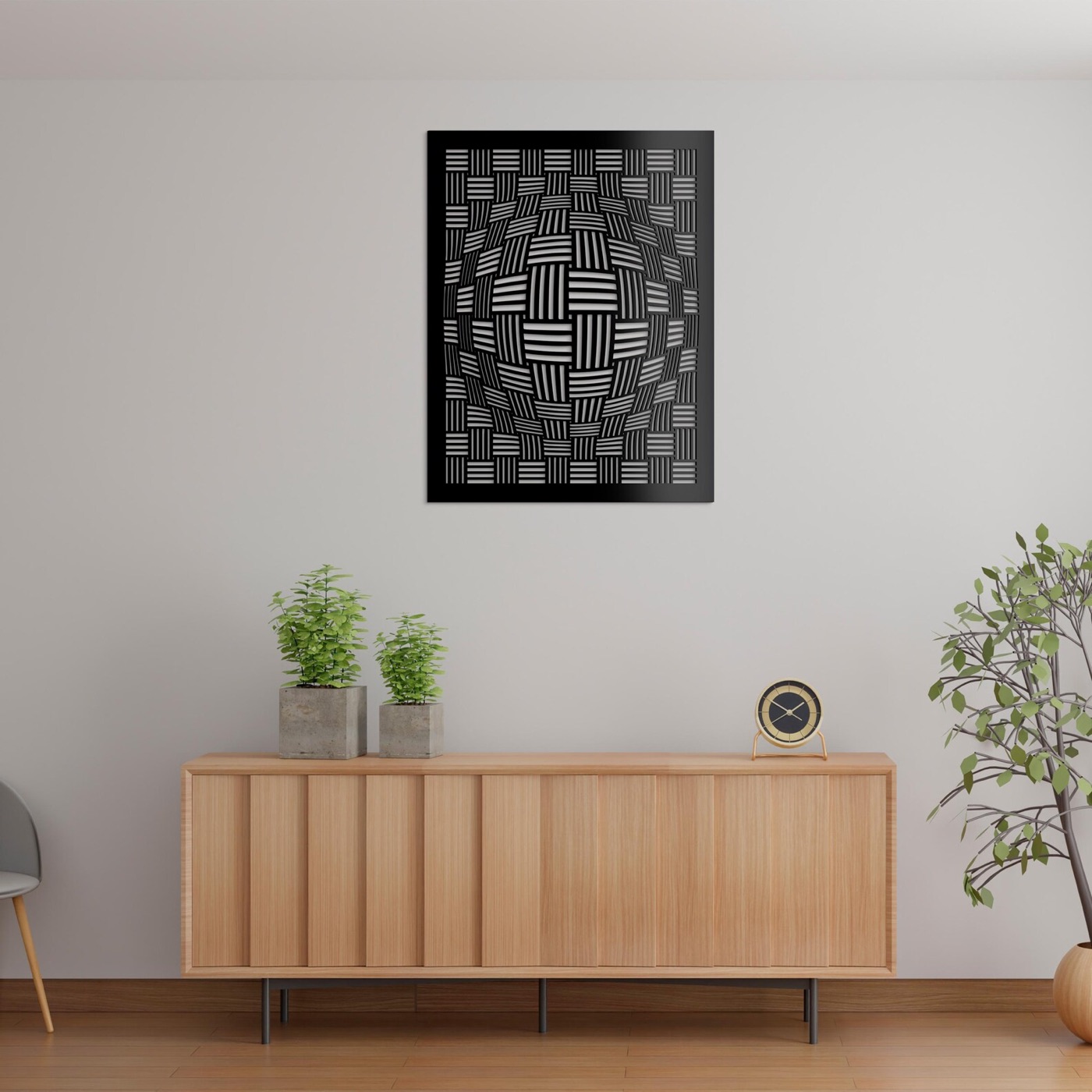 Op-Art Weave Panel