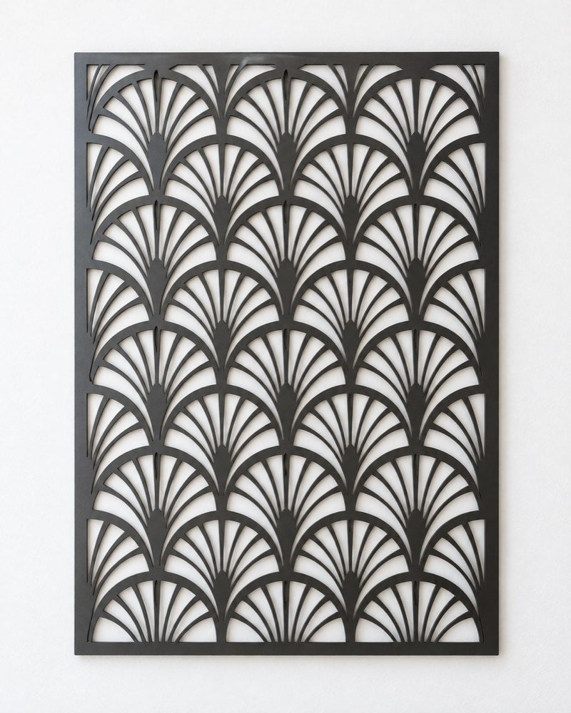 Art Deco Fan Metal Wall Panel