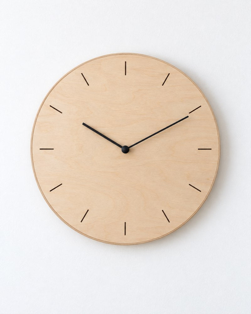 Birch Disc Wooden Wall Clock
