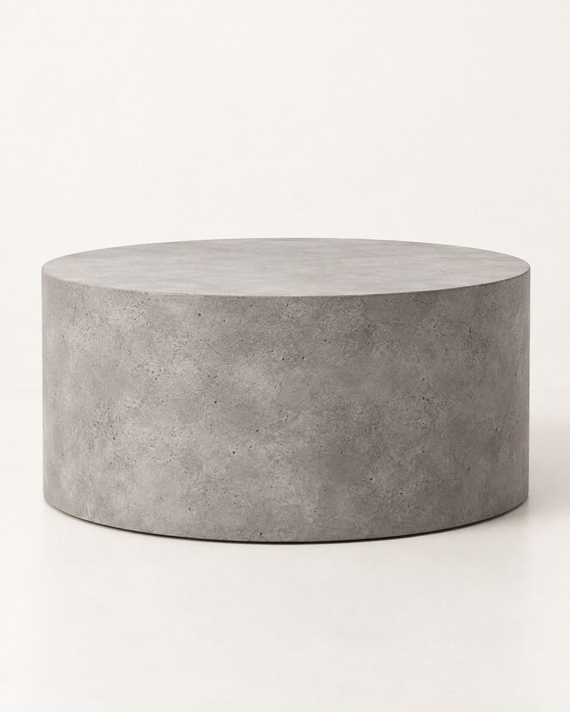 Concrete Look Cylinder Table