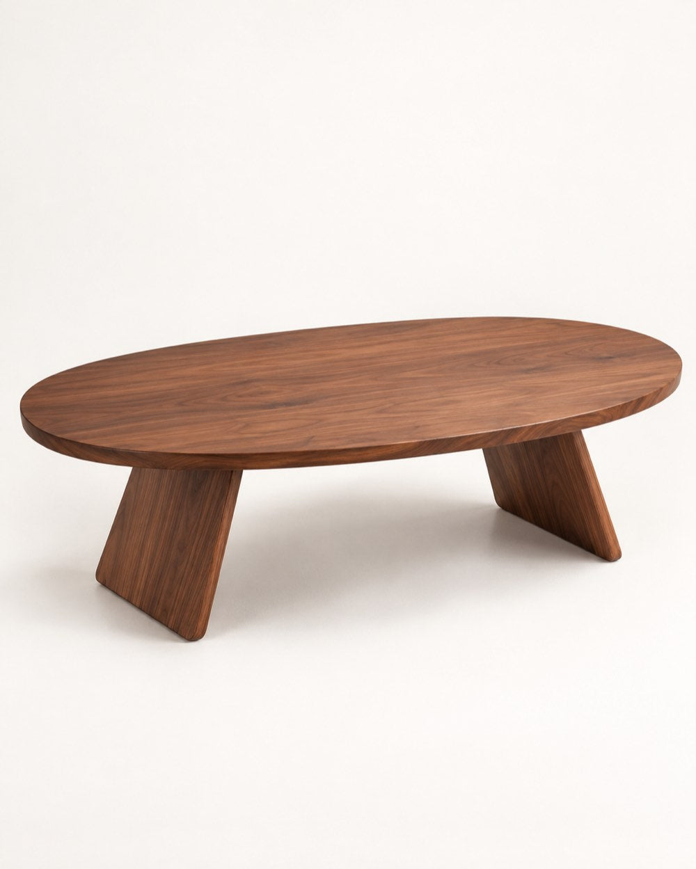 Ellipse Walnut Coffee Table
