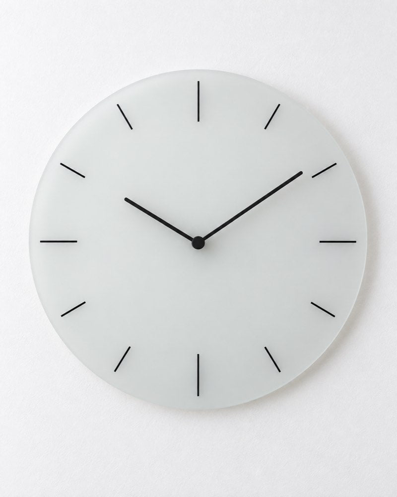 Frosted Glass Wall Clock