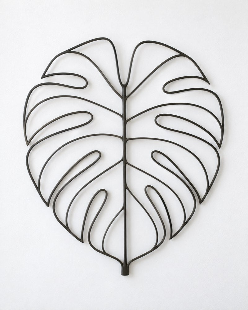 Leaf Outline Metal Wall Art