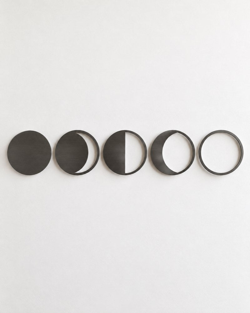 Moon Phases Metal Wall Art