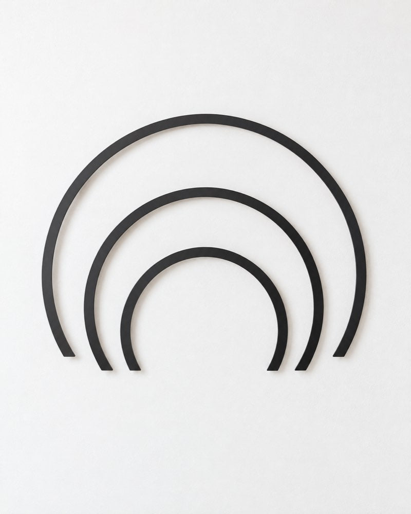 Nested Arcs Metal Wall Art