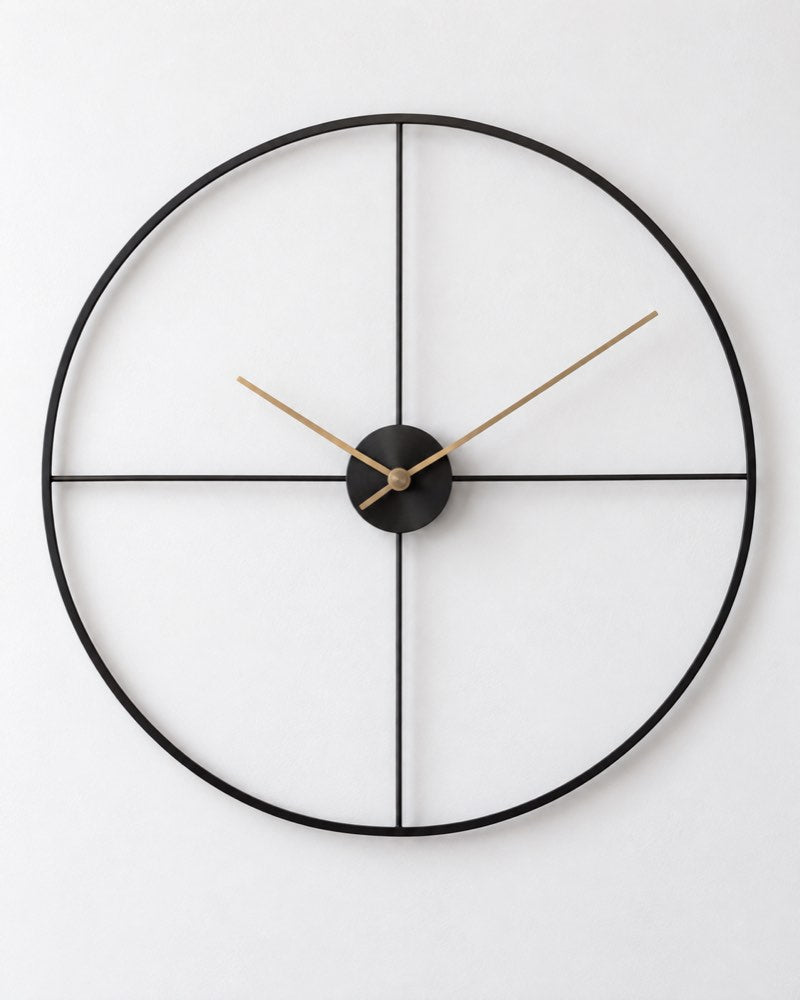 Numberless Skeleton Metal Wall Clock