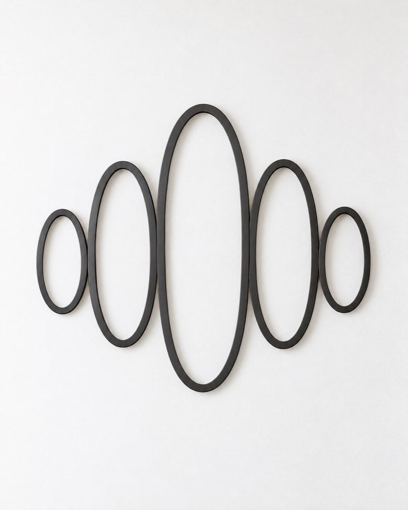 River Stones Metal Wall Art