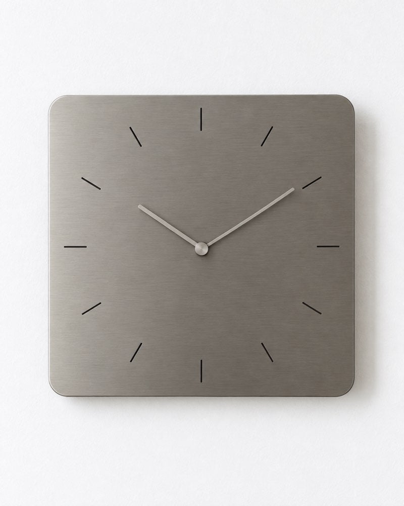 Soft Square Metal Wall Clock