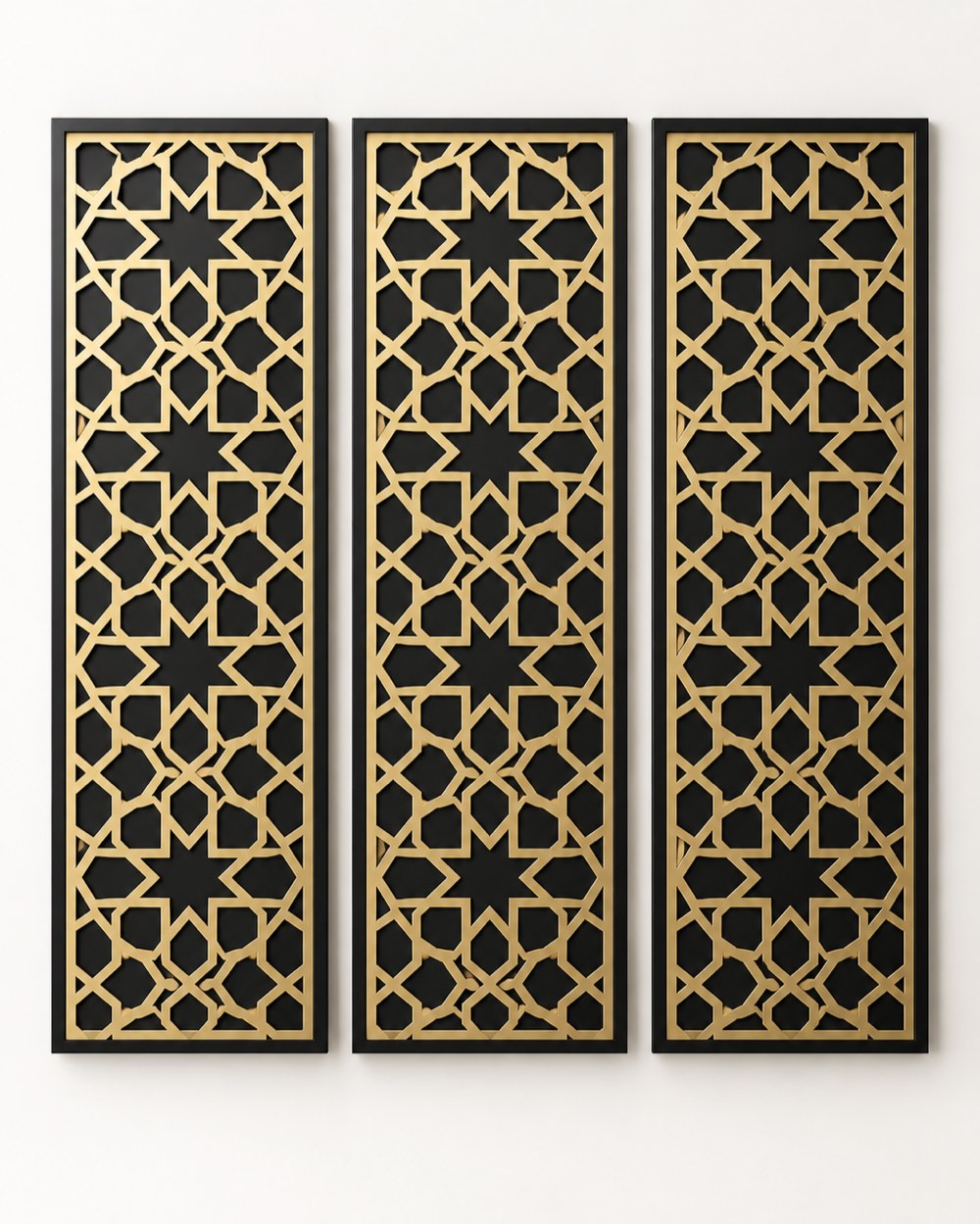 Star Lattice Metal Set of 3
