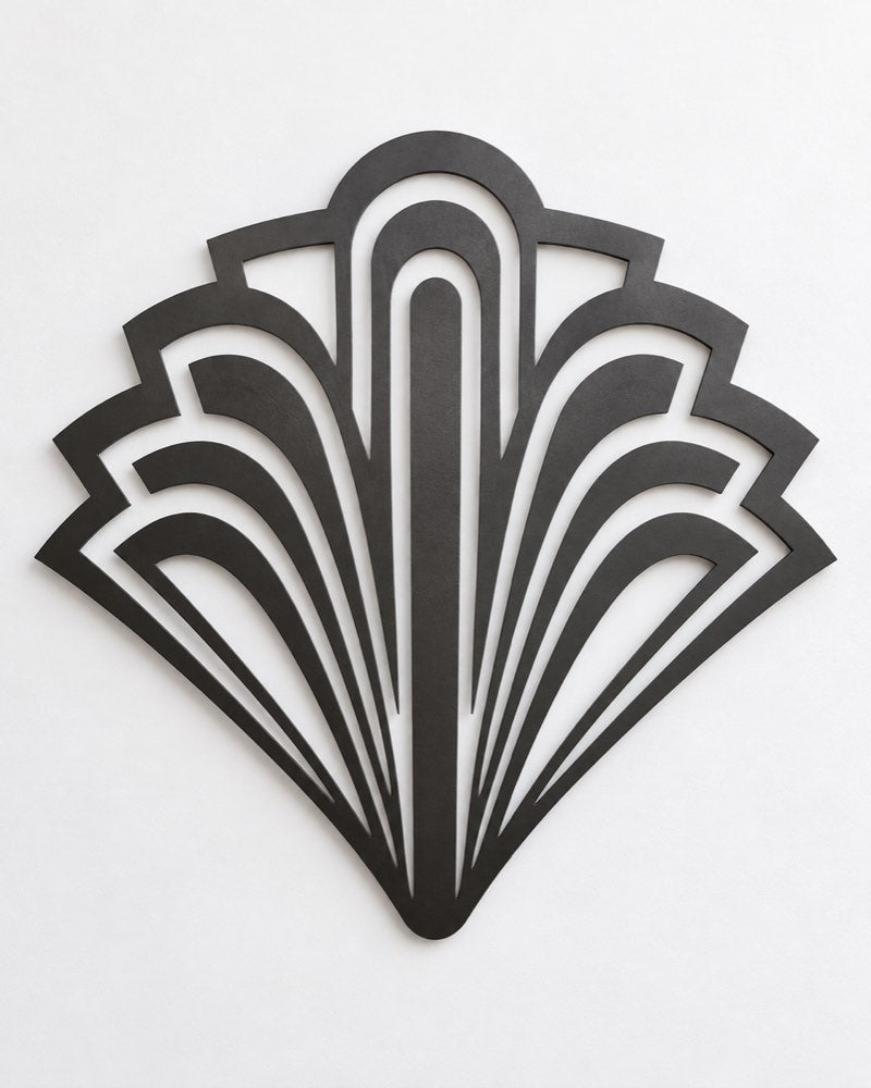 Stepped Arches Deco Metal Wall Art
