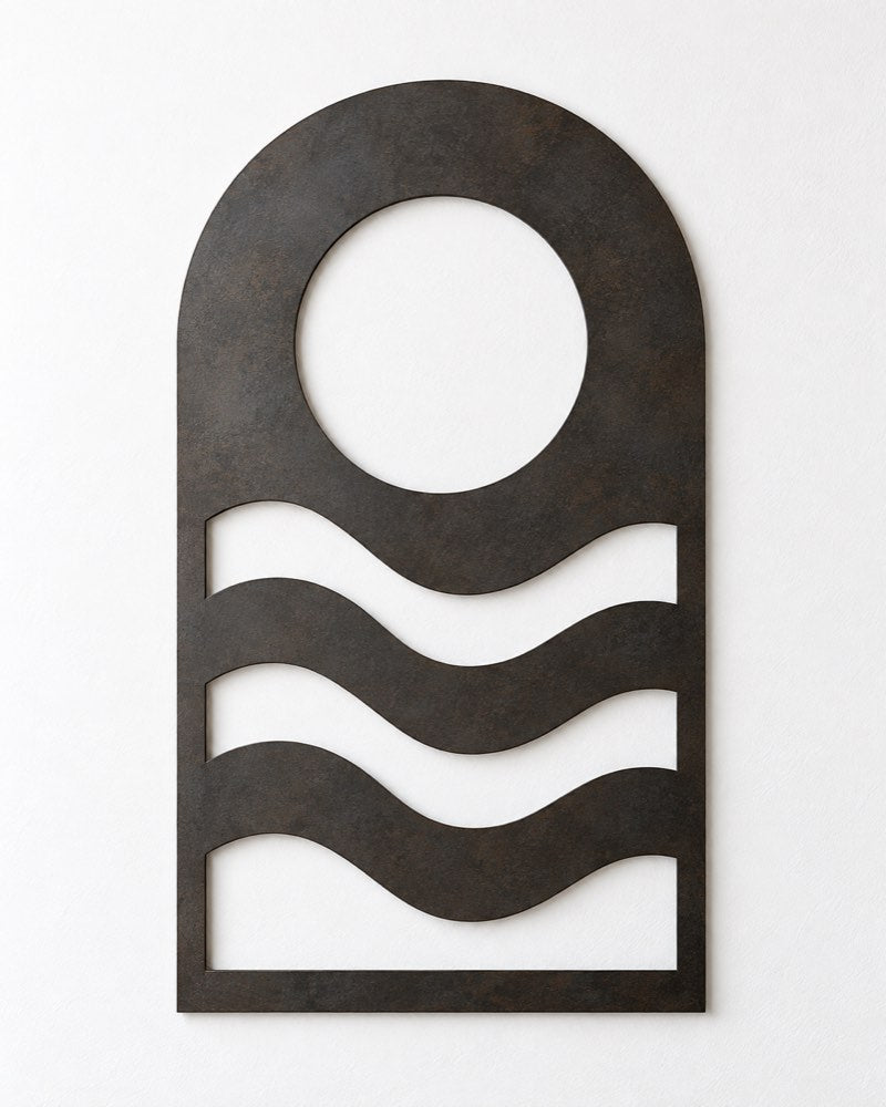 Sun and Ocean Arch Metal Wall Art
