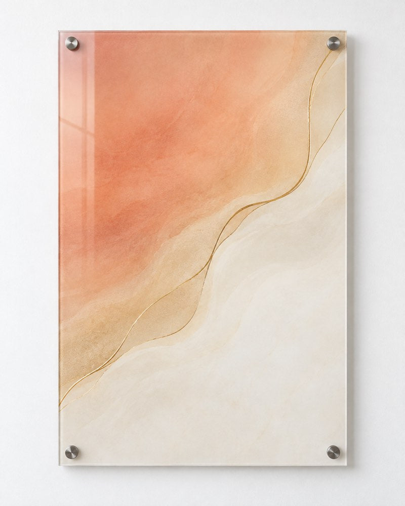 Sunset Gradient Glass Wall Art