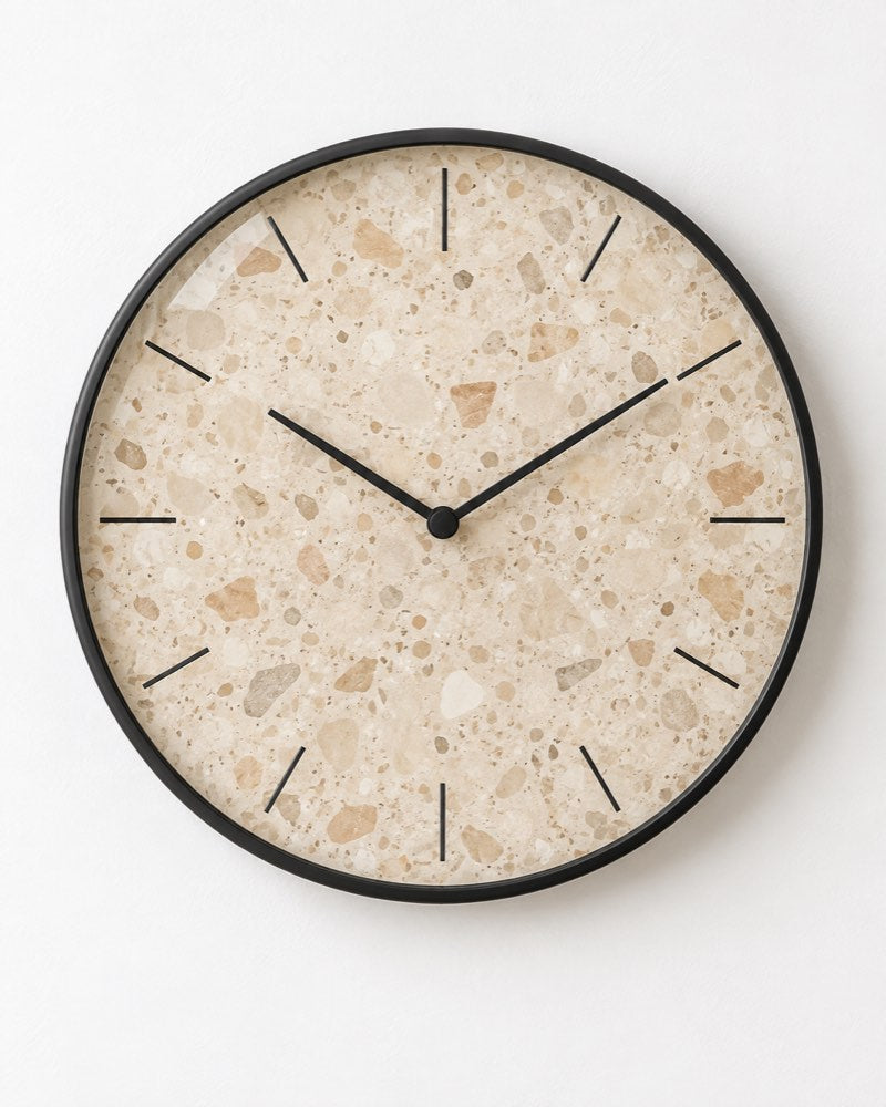 Terrazzo Glass Wall Clock