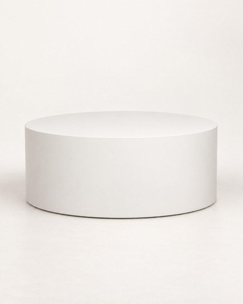 White Drum Coffee Table