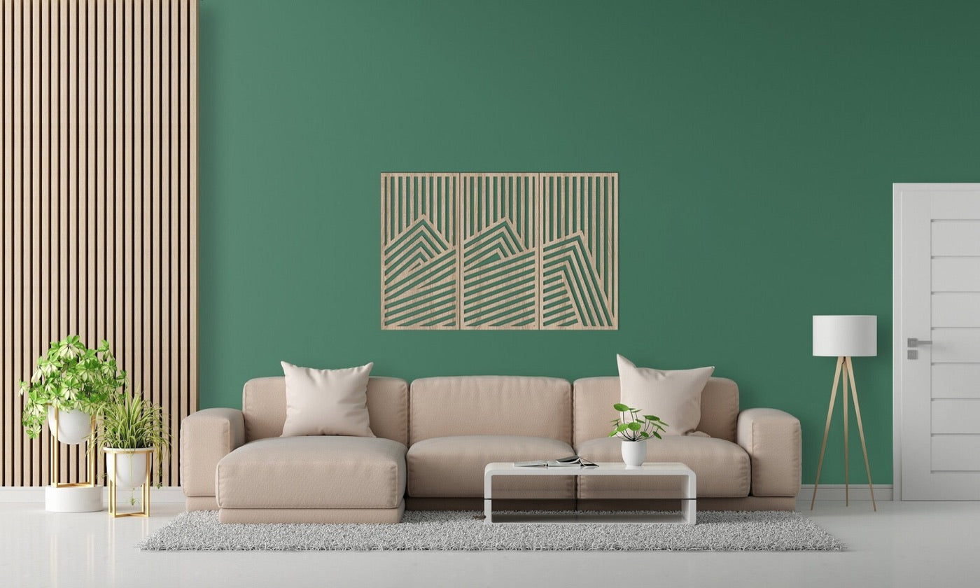 Mountain Lines Triptych