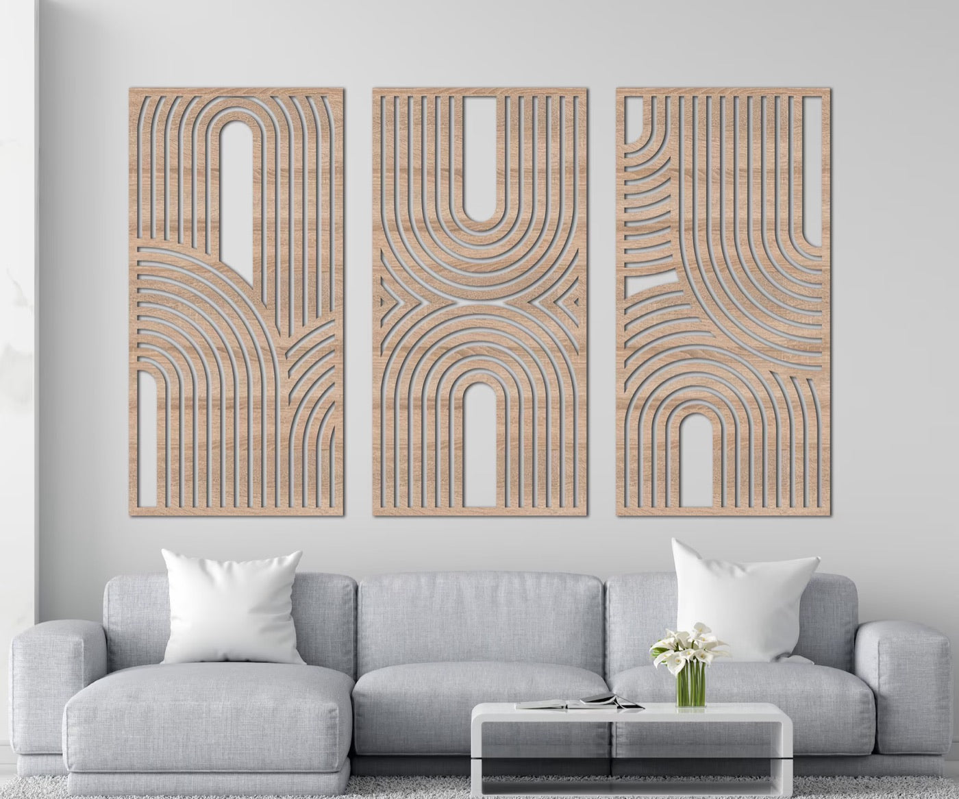 Tall Arches Triptych